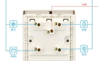 浴霸4开五线开关怎么接