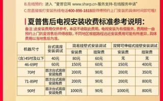 夏普电视报修电话是多少？