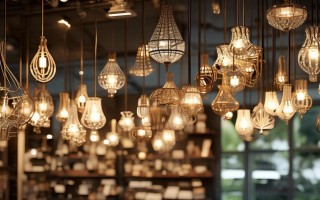 店里灯具造型有何独特设计？