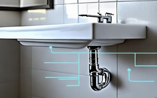 靠墙的台上盆怎么换管