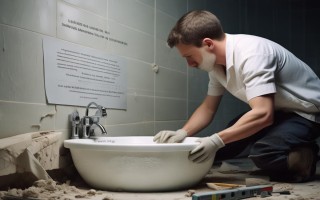 地面不平，面盆怎么装才稳固？