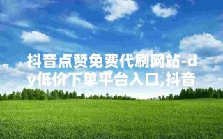 抖音0.5涨赞自助平台靠谱吗？