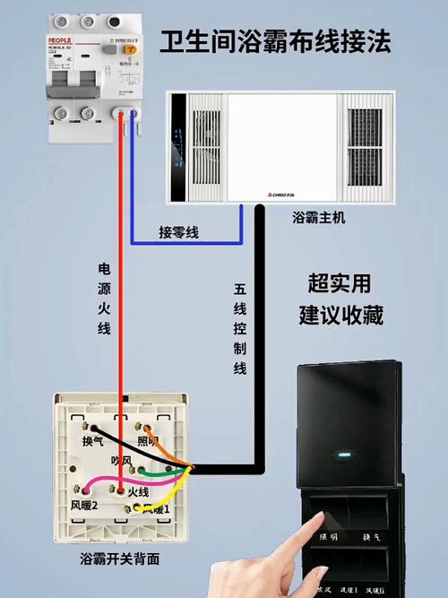 一体式浴霸5根线怎么接-第2张图片-索能光电网