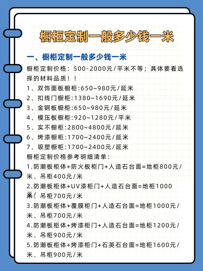 8米橱柜的多少钱一根-第2张图片-索能光电网