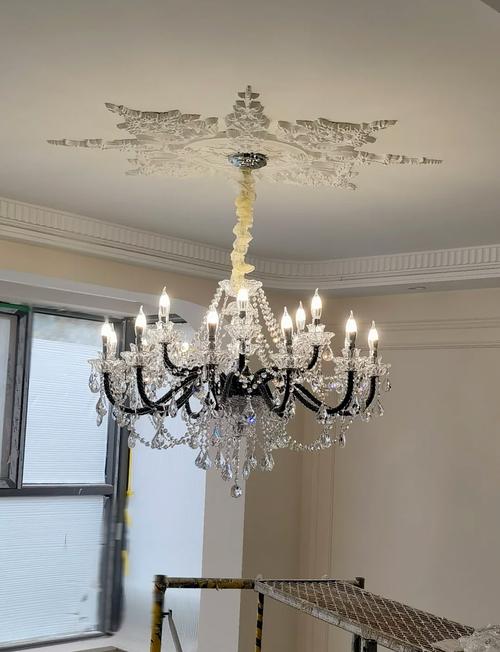 二级吊顶水晶灯怎么挂-第1张图片-索能光电网
