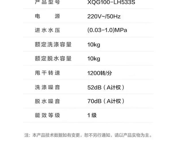 10kg洗衣机功率一般是多少瓦？-第2张图片-索能光电网