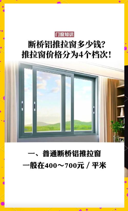 60断桥铝门窗价格多少一平方？-第1张图片-索能光电网