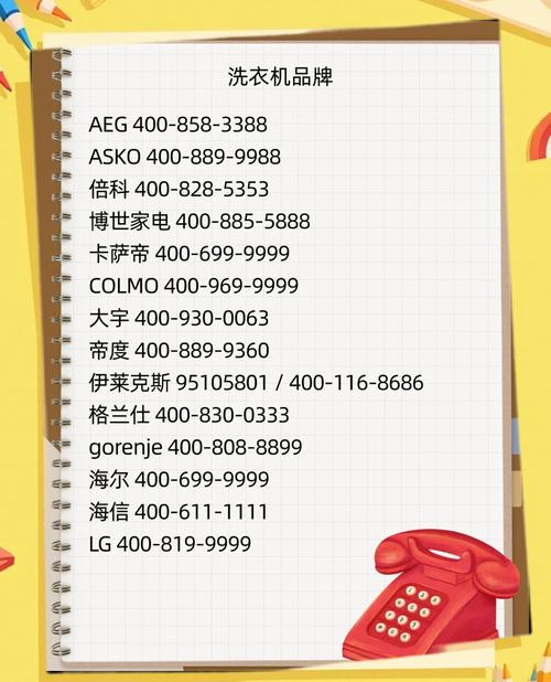洗衣机技术售后电话是多少？-第3张图片-索能光电网