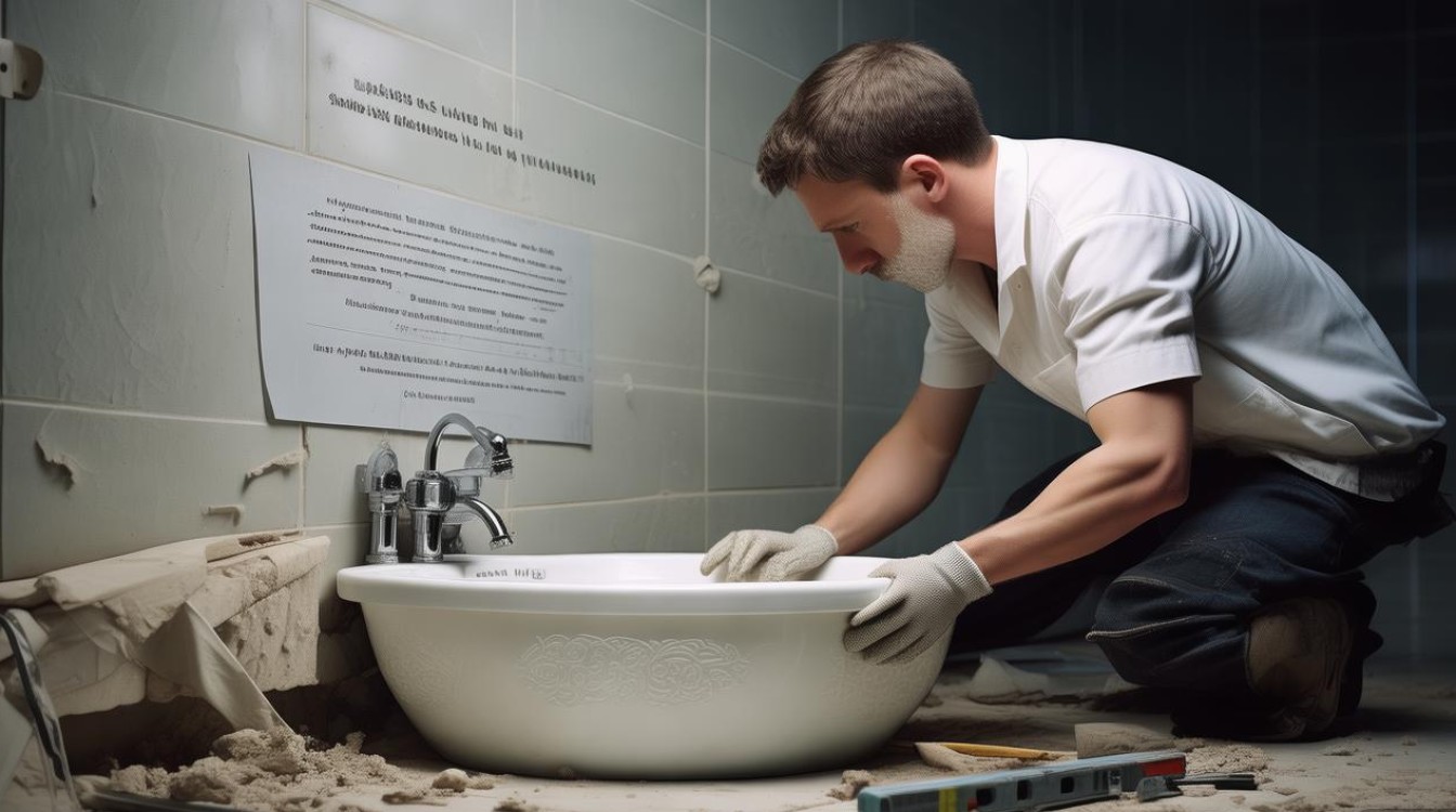 地面不平，面盆怎么装才稳固？-第1张图片-索能光电网