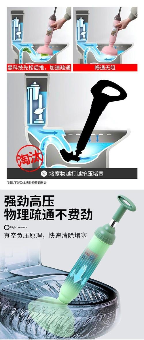 蹲坑马桶堵了？马桶拔子3分钟学会！-第1张图片-索能光电网