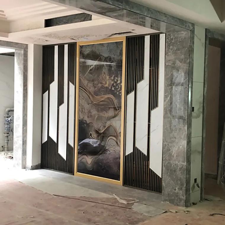 镂空铁艺隔断挂画怎么固定不伤墙面？-第3张图片-索能光电网