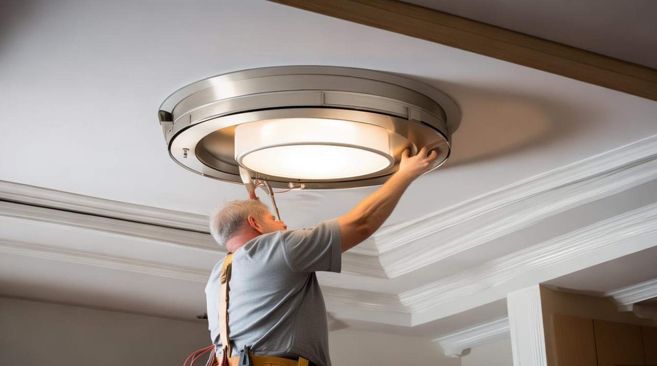 天花吊顶安装吸顶灯，步骤有哪些？-第1张图片-索能光电网