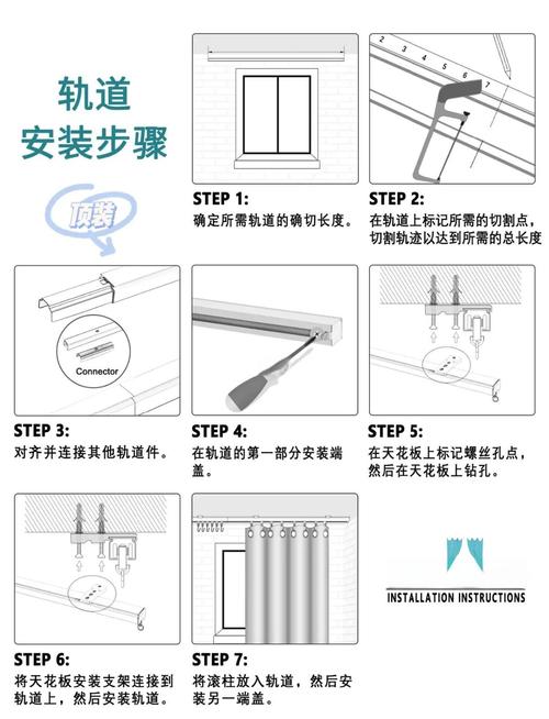 窗帘布上下安装有哪些步骤？-第3张图片-索能光电网
