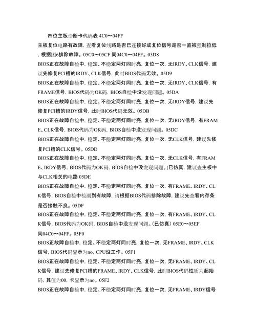 万能主板故障代码如何快速精准排查？-第3张图片-索能光电网