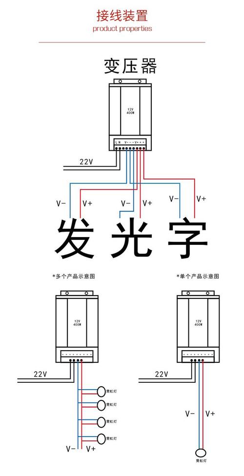 霓虹灯怎么接线 大全-第1张图片-索能光电网