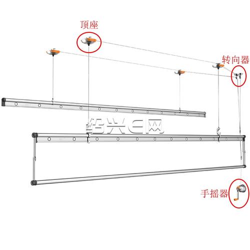 手动晾衣架安装步骤详解-第2张图片-索能光电网