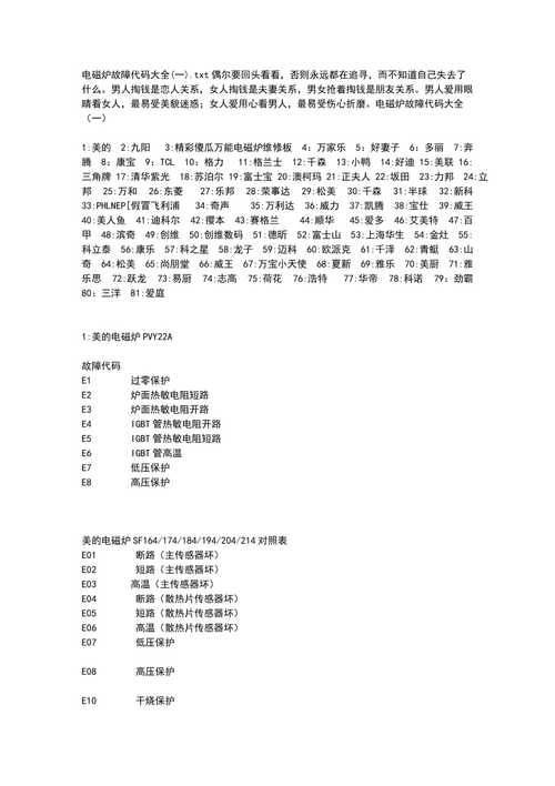 越一电磁炉故障代码有哪些?-第1张图片-索能光电网 越一电磁炉故障代码有哪些?-第1张图片-索能光电网