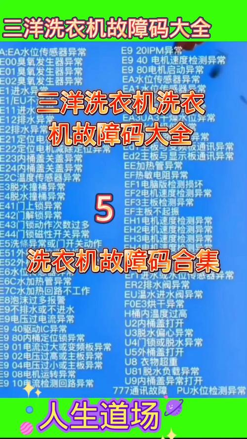 三洋洗衣机常见故障怎么修？-第2张图片-索能光电网