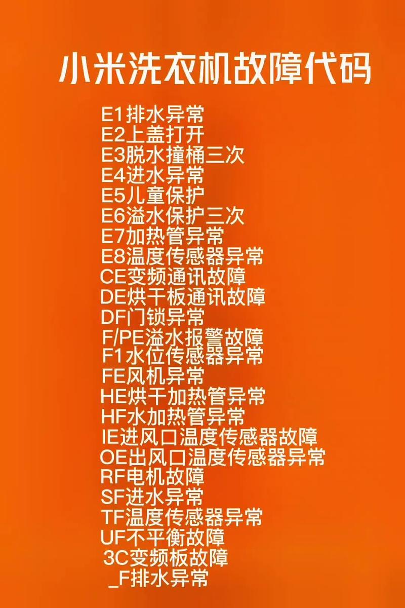 双鹿洗衣机故障代码有哪些？-第1张图片-索能光电网