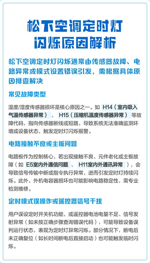 松下空调故障码自检怎么处理？-第2张图片-索能光电网