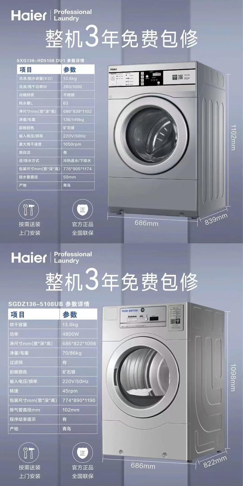 海尔洗衣机保修电话是多少？-第2张图片-索能光电网